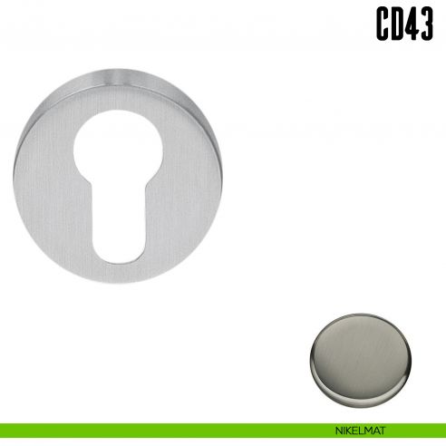 Bocchetta tonda per porta Colombo Design CD43 GB nikelmat