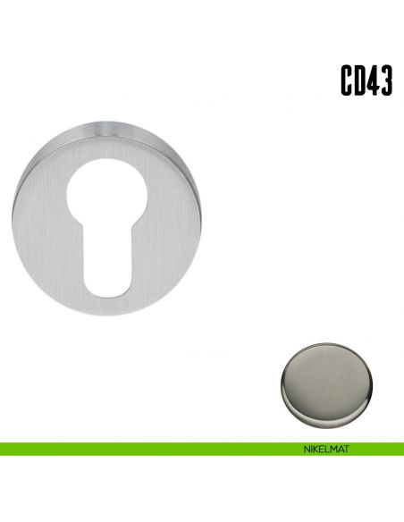 Bocchetta tonda per porta Colombo Design CD43 GB nikelmat