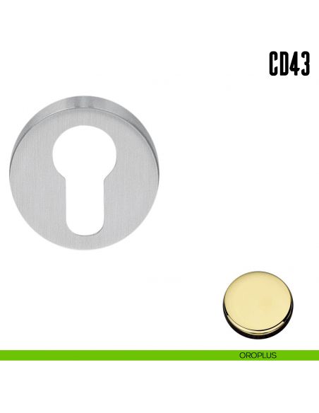 Bocchetta tonda per porta Colombo Design CD43 GB oroplus