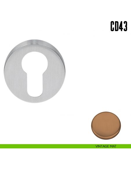 Bocchetta tonda per porta Colombo Design CD43 GB vintage mat