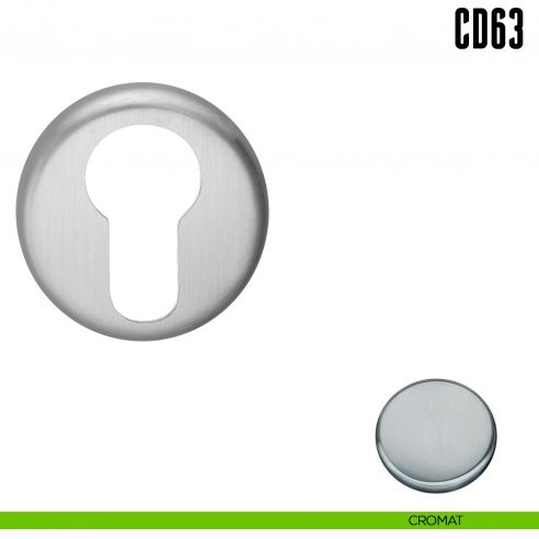 Bocchetta tonda per porta Colombo Design CD63 GB cromat