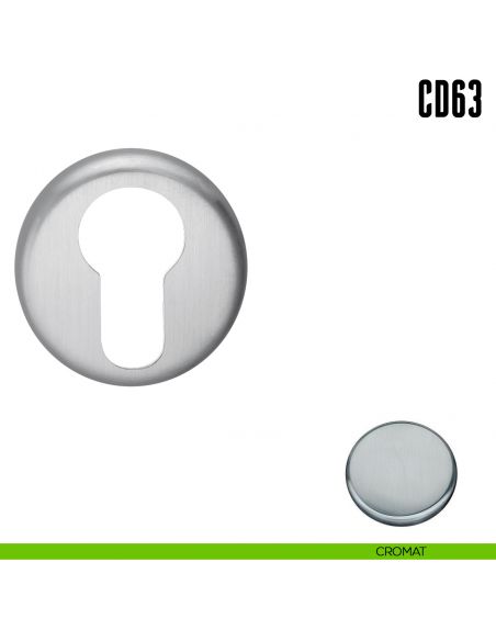 Bocchetta tonda per porta Colombo Design CD63 GB cromat