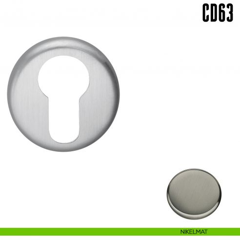 Bocchetta tonda per porta Colombo Design CD63 GB nikelmat