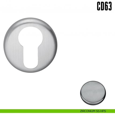 Bocchetta tonda per porta Colombo Design CD63 GB zirconium ss hps