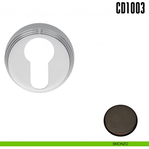 Bocchetta tonda per porta Colombo Design CD 1003 bronzo