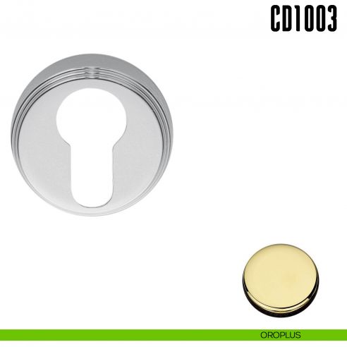 Bocchetta tonda per porta Colombo Design CD 1003 oroplus