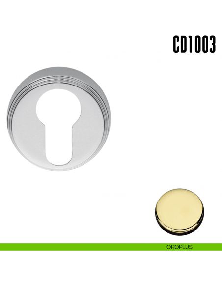 Bocchetta tonda per porta Colombo Design CD 1003 oroplus