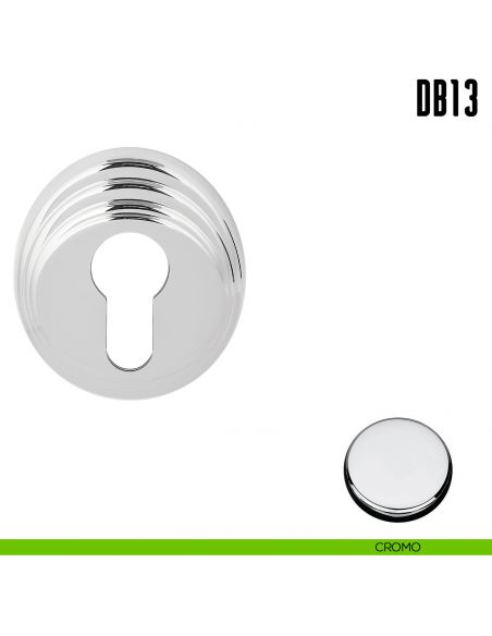 Bocchetta tonda per porta Colombo Design DB13 cromo