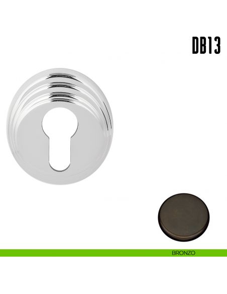 Bocchetta tonda per porta Colombo Design DB13 bronzo