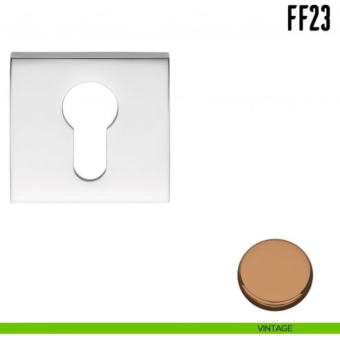 Bocchetta quadrata bassa per porta Colombo Design FF 23 vintage