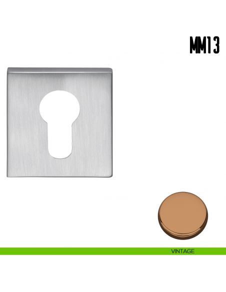 Bocchetta quadrata per porta Colombo Design MM 13 vintage