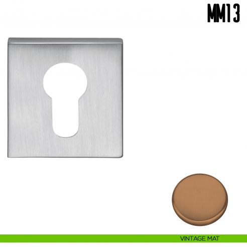 Bocchetta quadrata per porta Colombo Design MM 13 vintage mat