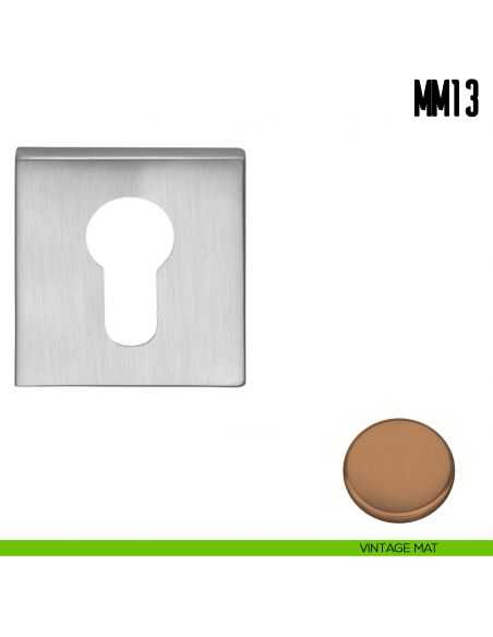 Bocchetta quadrata per porta Colombo Design MM 13 vintage mat