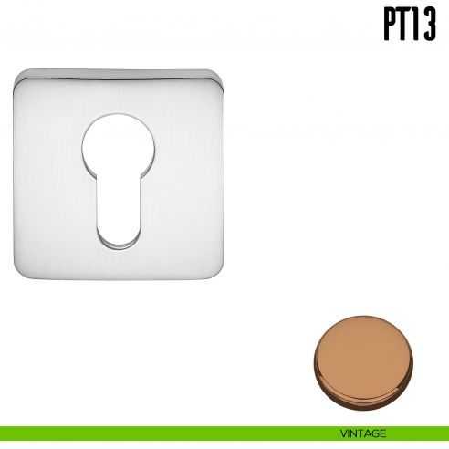 Bocchetta quadrata per porta Colombo Design PT 13 vintage