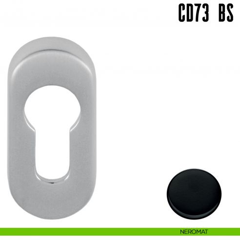 Bocchetta stretta foro yale Colombo Design CD73 BS neromat