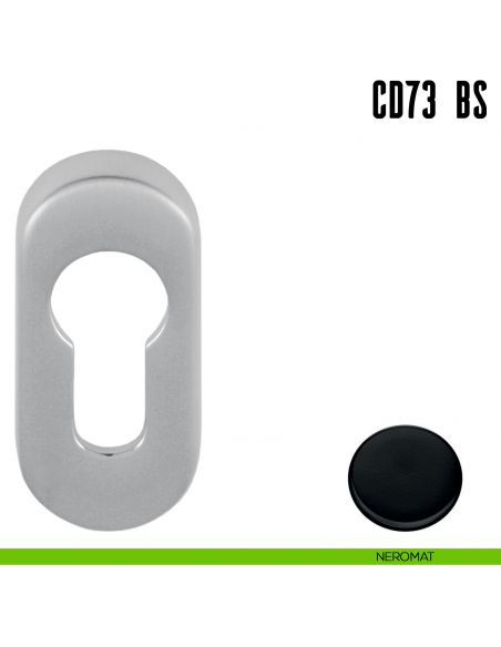Bocchetta stretta foro yale Colombo Design CD73 BS neromat