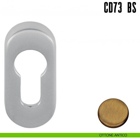 Bocchetta stretta foro yale Colombo Design CD73 BS ottone antico