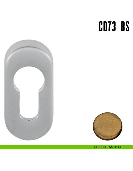 Bocchetta stretta foro yale Colombo Design CD73 BS ottone antico