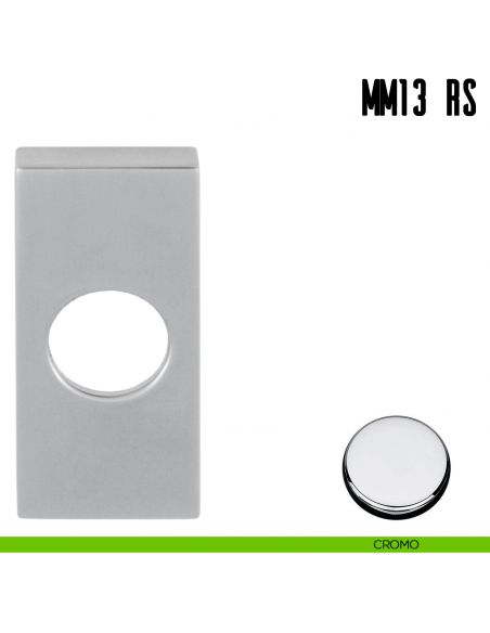 Rosetta stretta quadrata Colombo Design MM13 RS cromo