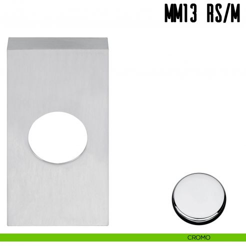 Rosetta stretta quadrata con molla Colombo Design MM13 RS/M cromo