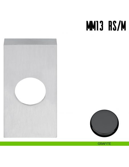 Rosetta stretta quadrata con molla Colombo Design MM13 RS/M grafite