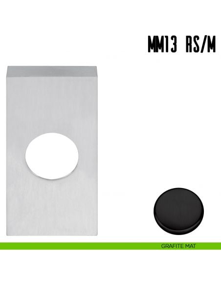 Rosetta stretta quadrata con molla Colombo Design MM13 RS/M grafite mat