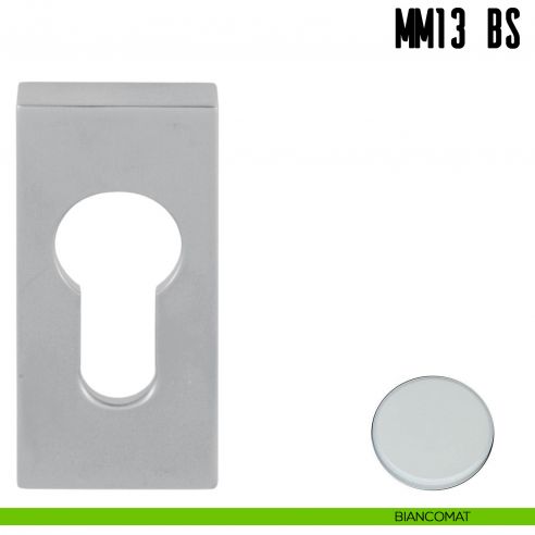 Bocchetta stretta quadrata foro yale Colombo Design MM13 BS biancomat