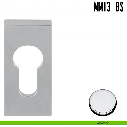 Bocchetta stretta quadrata foro yale Colombo Design MM13 BS cromo