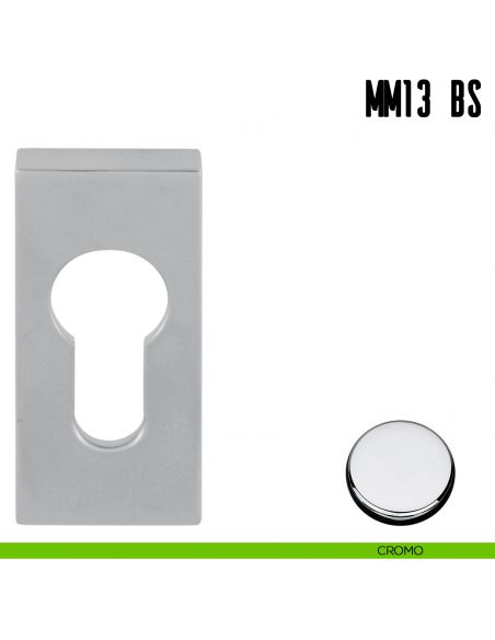 Bocchetta stretta quadrata foro yale Colombo Design MM13 BS cromo