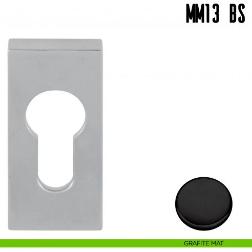 Bocchetta stretta quadrata foro yale Colombo Design MM13 BS grafite mat