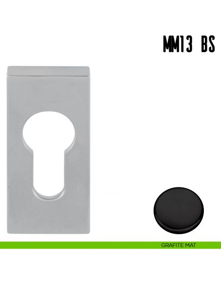 Bocchetta stretta quadrata foro yale Colombo Design MM13 BS grafite mat