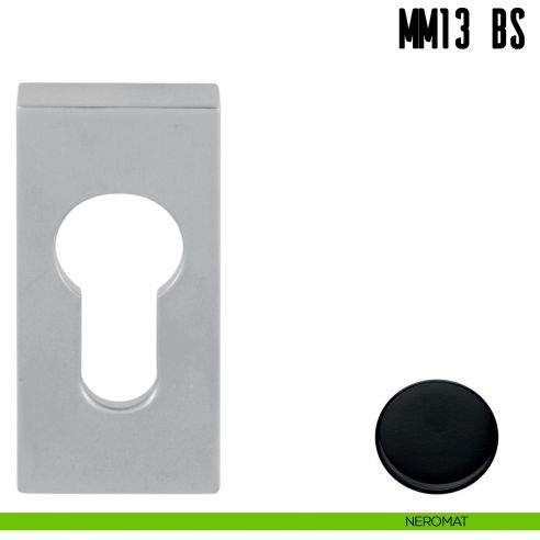 Bocchetta stretta quadrata foro yale Colombo Design MM13 BS neromat