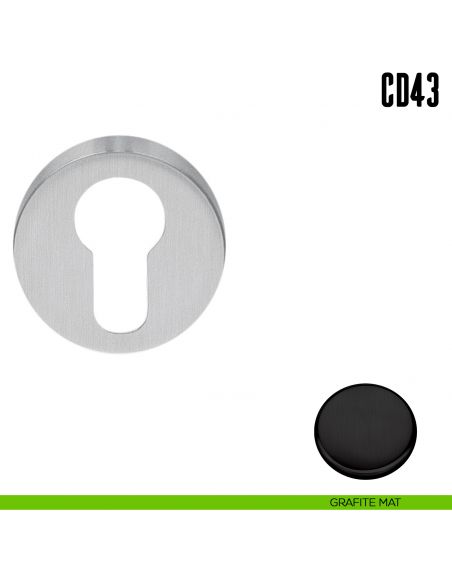 Bocchetta tonda per porta Colombo Design CD63 GB grafite mat