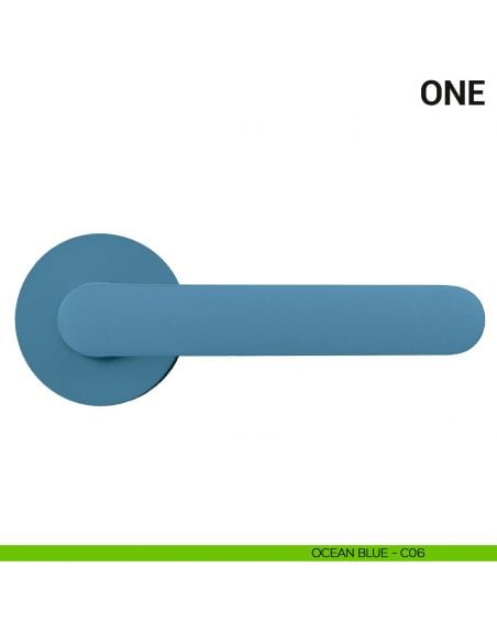 Maniglia per porta One Colombo Design Mood Collection ocean blue