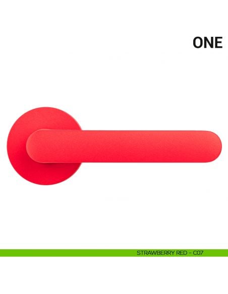 Maniglia per porta One Colombo Design Mood Collection strawberry red