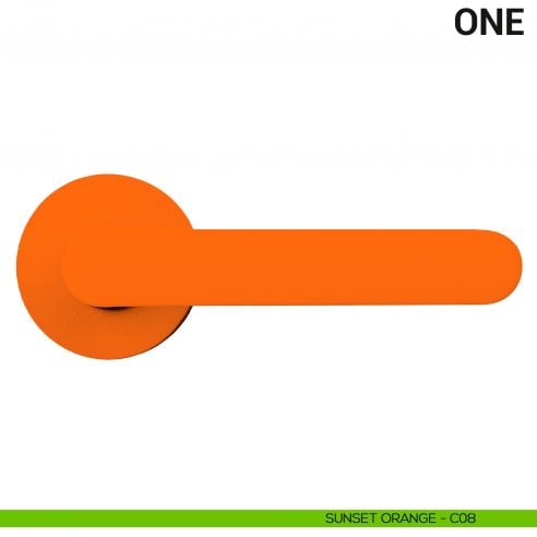 Maniglia per porta One Colombo Design Mood Collection sunset orange
