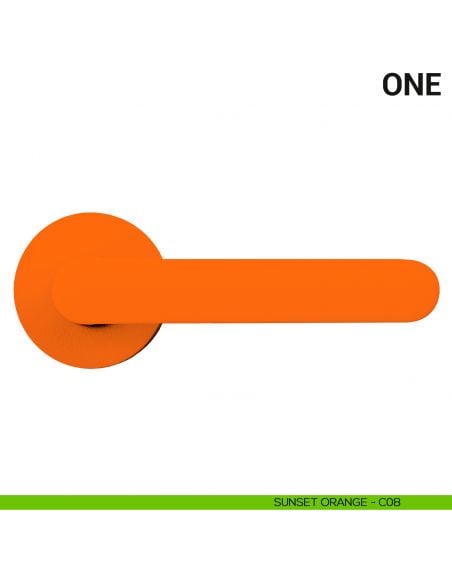 Maniglia per porta One Colombo Design Mood Collection sunset orange