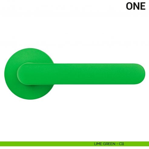 Maniglia per porta One Colombo Design Mood Collection lime green