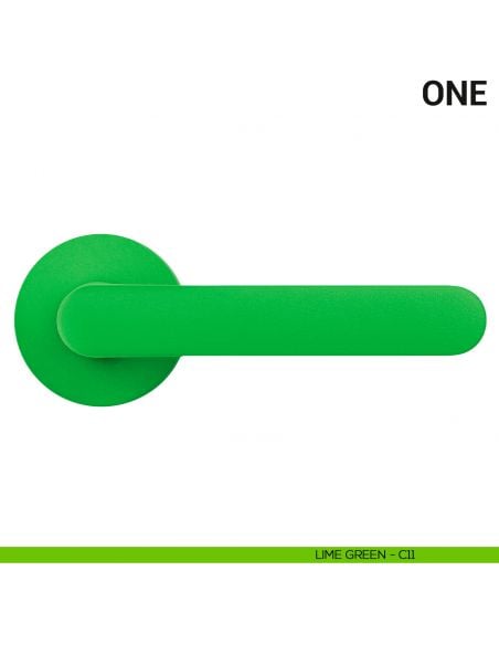 Maniglia per porta One Colombo Design Mood Collection lime green
