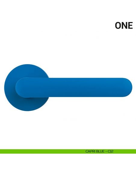 Maniglia per porta One Colombo Design Mood Collection capri blue