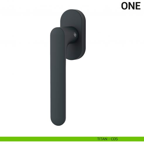 Maniglia per finestra martellina DK One Colombo Design Mood Collection titan