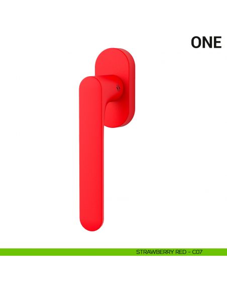 Maniglia per finestra martellina DK One Colombo Design Mood Collection strawberry red