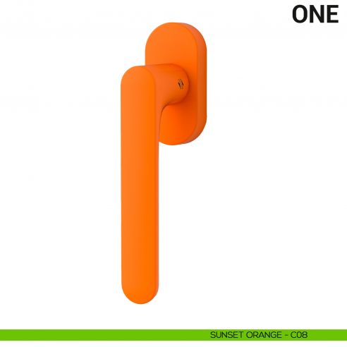 Maniglia per finestra martellina DK One Colombo Design Mood Collection sunset orange