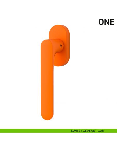 Maniglia per finestra martellina DK One Colombo Design Mood Collection sunset orange