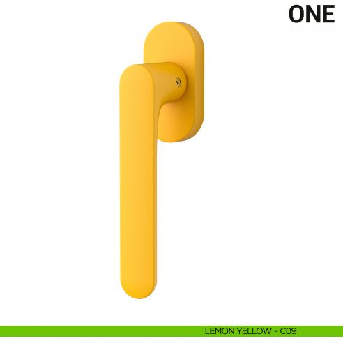 Maniglia per finestra martellina DK One Colombo Design Mood Collection lemon yellow