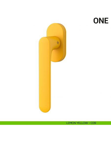 Maniglia per finestra martellina DK One Colombo Design Mood Collection lemon yellow