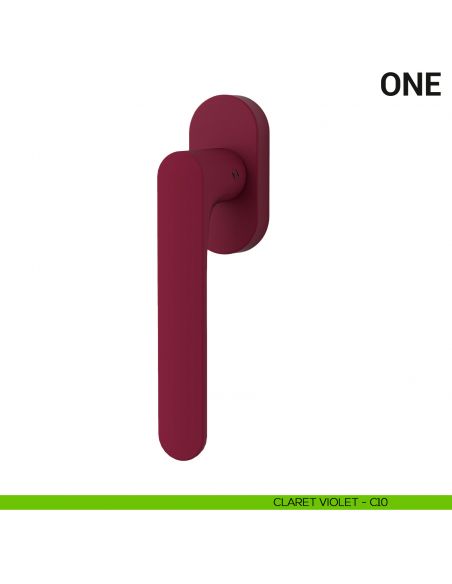 Maniglia per finestra martellina DK One Colombo Design Mood Collection claret violet