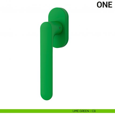 Maniglia per finestra martellina DK One Colombo Design Mood Collection lime green