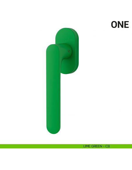 Maniglia per finestra martellina DK One Colombo Design Mood Collection lime green
