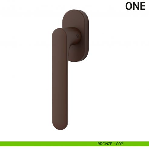 Maniglia per finestra martellina DK One Colombo Design Mood Collection bronze